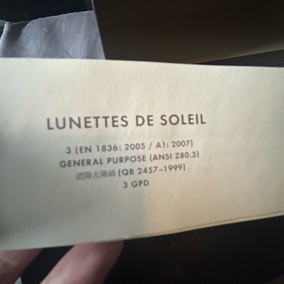 Unique LV Black with metal trim.  In original box, case and LV sunglasses pouch. - Picture 5 of 10